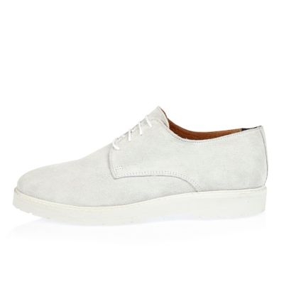 White suede shoes